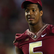 Jameis Winston of the Florida State Seminoles during the pregame against the Clemson Tigers at Doak Campbell Stadium Sept, 20, 2014, in Tallahassee, Fla.
Ronald Martinez/Getty Images